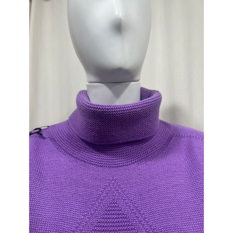 Women’s purple turtleneck sweater – Dieffe Tricot