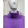 Women’s purple turtleneck sweater – Dieffe Tricot