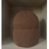 Ribbed viscose beanie
