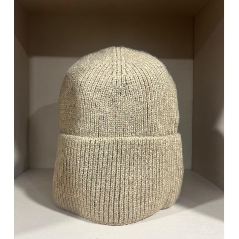 Ribbed viscose beanie