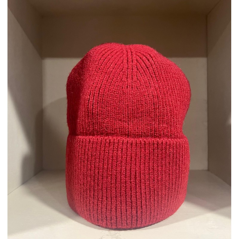Ribbed viscose beanie