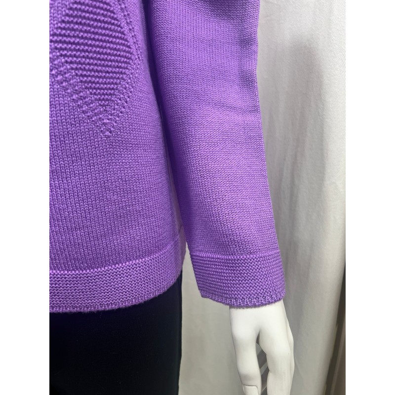 Women’s purple turtleneck sweater – Dieffe Tricot