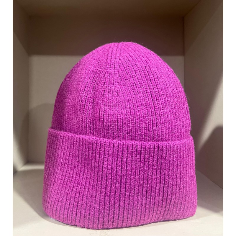 Ribbed viscose beanie