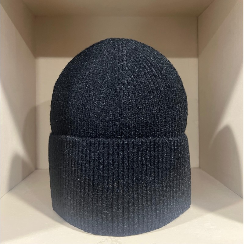 Ribbed viscose beanie