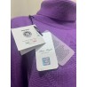 Pullover donna collo alto viola - Dieffe Tricot