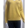 Women’s mustard V-neck sweater – Dieffe Tricot