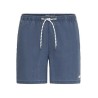 Blue solid-color swim shorts with drawstring waist – Dieffe Tricot