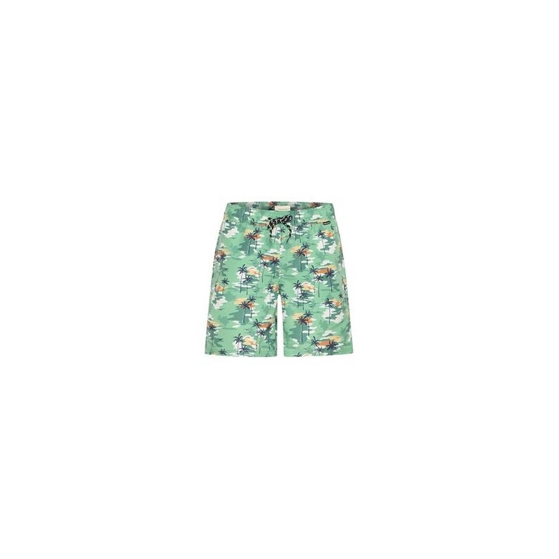 Green palm print swim shorts – Dieffe Tricot