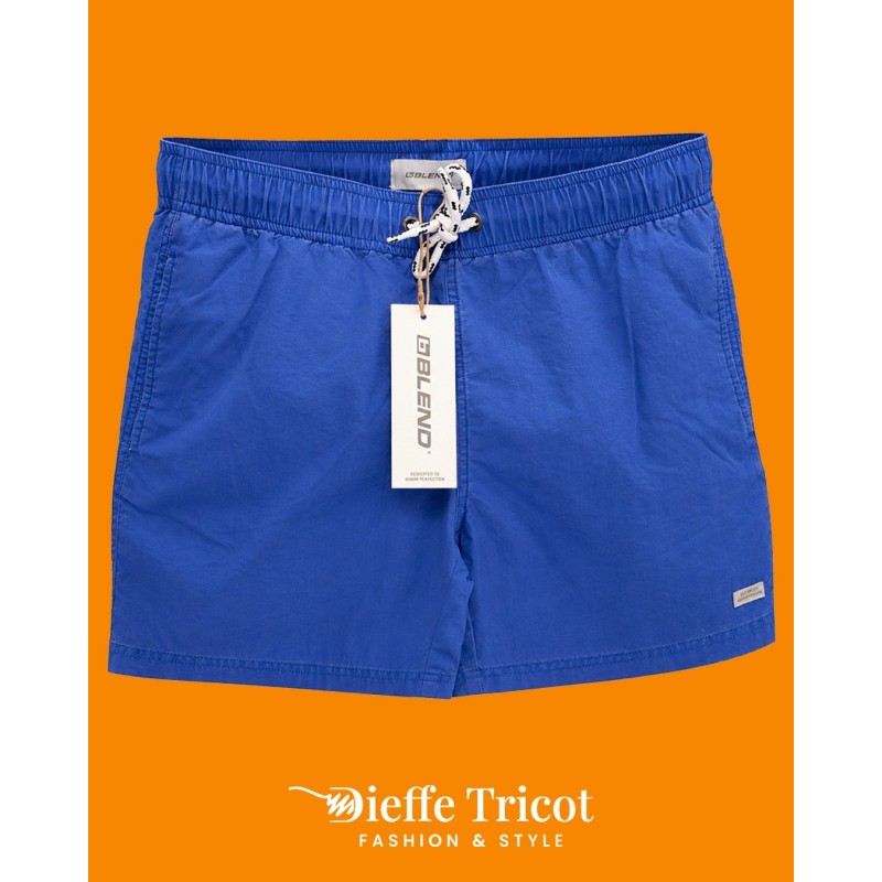 Costume blu tinta unita con laccio in vita – Dieffe Tricot